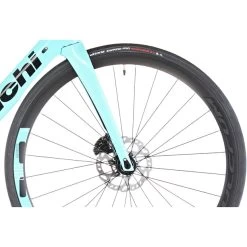 Bianchi Aria Aero 105 Di2 Disc Türkis -Fahrrad Rabatt Geschäft bianchi aria aero 105 di2 disc celeste black full glossy 5