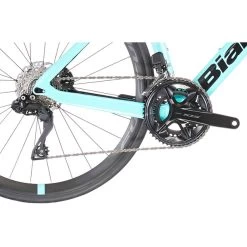 Bianchi Aria Aero 105 Di2 Disc Türkis -Fahrrad Rabatt Geschäft bianchi aria aero 105 di2 disc celeste black full glossy 6