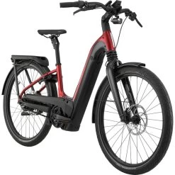 Cannondale Mavaro Neo 1 27.5" Mit Extra Tiefem Einsteig Rot/schwarz -Fahrrad Rabatt Geschäft cannondale mavaro neo 1 275 low step through candy red 3