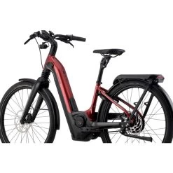 Cannondale Mavaro Neo 1 27.5" Mit Extra Tiefem Einsteig Rot/schwarz -Fahrrad Rabatt Geschäft cannondale mavaro neo 1 275 low step through candy red 4