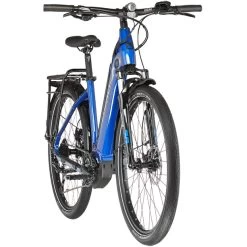HAIBIKE Trekking 4 Low-Step Blau -Fahrrad Rabatt Geschäft haibike trekking 4 low step gloss matte blue black 3
