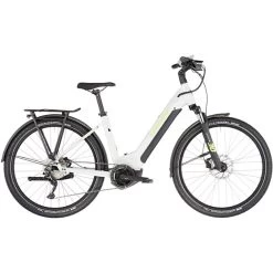 HAIBIKE Trekking 6 Tiefeinsteiger Grau -Fahrrad Rabatt Geschäft haibike trekking 6 low step gloss grey neon yellow 1
