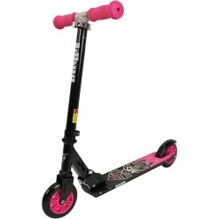JDBug Classic 4 Tretroller 5" Kinder Schwarz/pink