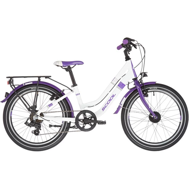 S'cool ChiX Twin Alloy 20 7-S Kinder Weiß/lila 4 S'cool ChiX Twin Alloy 20 7-S Kinder Weiß/lila – Bild 2