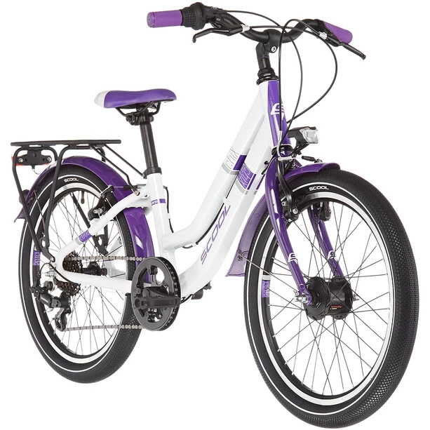 S'cool ChiX Twin Alloy 20 7-S Kinder Weiß/lila 3 S'cool ChiX Twin Alloy 20 7-S Kinder Weiß/lila
