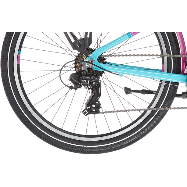 S'cool ChiX Twin Alloy 24 21-S Kinder Türkis/lila 8 S'cool ChiX Twin Alloy 24 21-S Kinder Türkis/lila – Bild 6